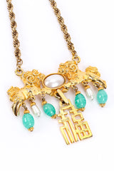 Foo Dog Palace Necklace by Donald Stannard center close @recessla