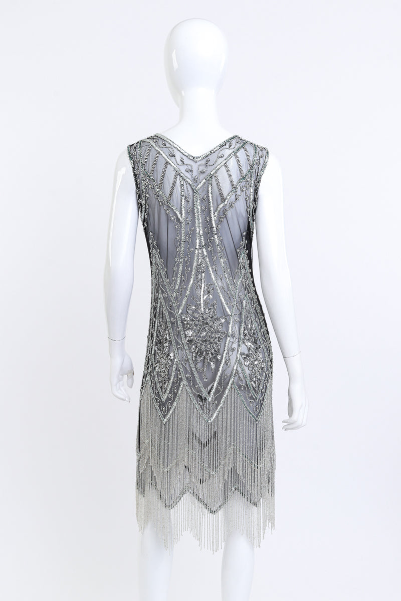 Metallic Bead & Sequin Flapper Dress on mannequin @RECESS LA