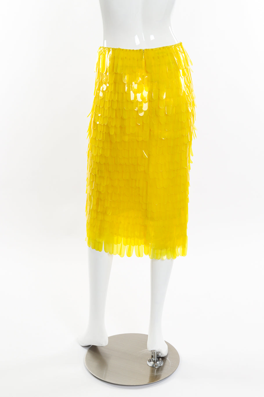 Dries Van Noten 2019 S/S Paillette Midi Skirt back on mannequin @recess la