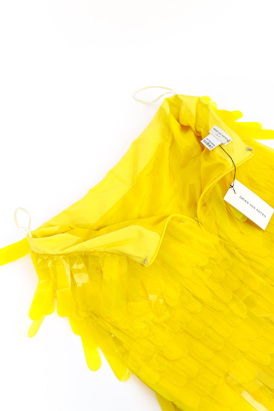 Dries Van Noten 2019 S/S Paillette Midi Skirt back unzipped @recess la