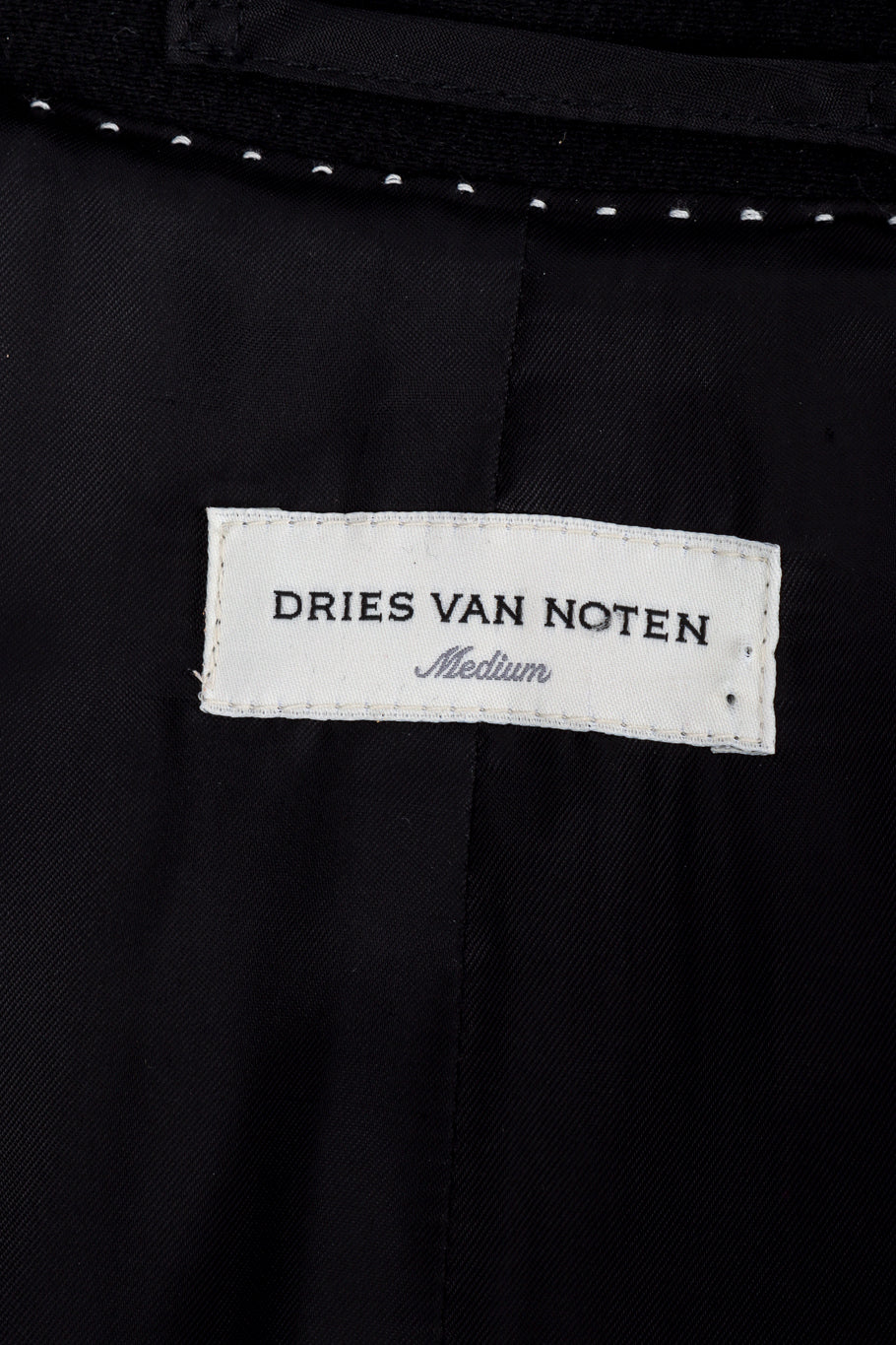 Dries Van Noten Tassel & Tinsel Feature Coat signature label @recess la