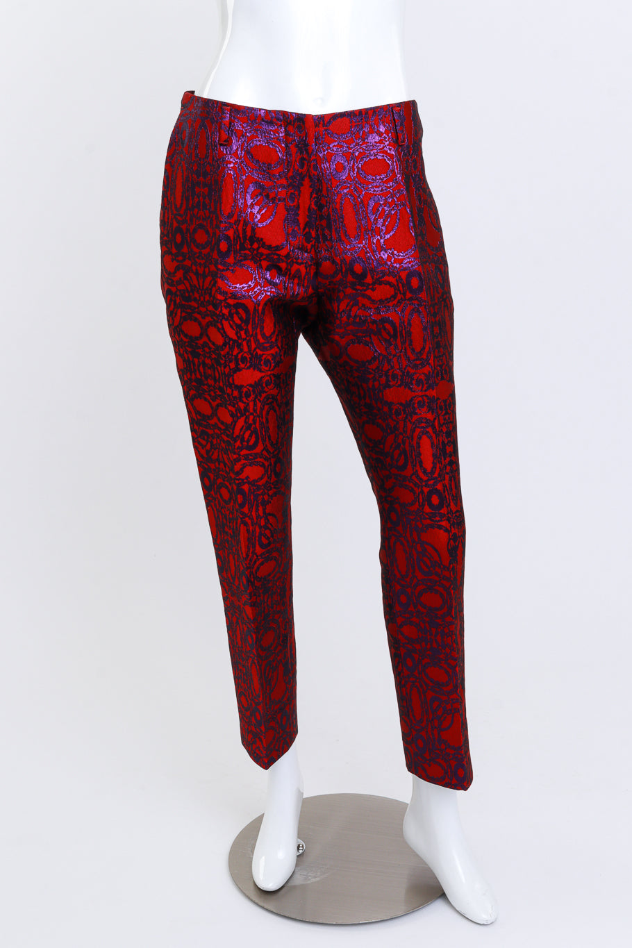 Dries Van Noten Metallic Brocade Pant front on mannequin @recess la