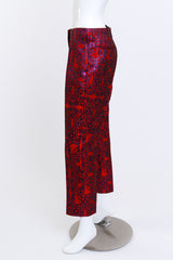 Dries Van Noten Metallic Brocade Pant side on mannequin @recess la