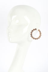 Kenneth Jay Lane Crystal Hoop Earrings worn @RECESS LA