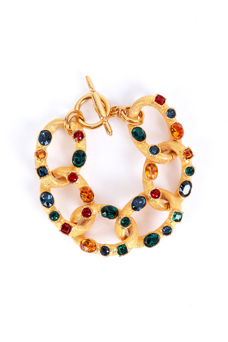 Kenneth Jay Lane Jeweled Cable Chain Bracelet @RECESS LA