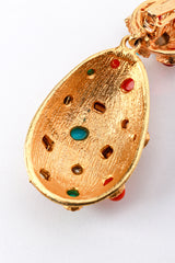 Kenneth Jay Lane Gold Multi Cabochon Teardrop Earrings stain @RECESS LA