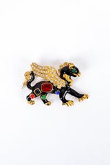 Kenneth Jay Lane Black Bejeweled Griffin Brooch @RECESS LA