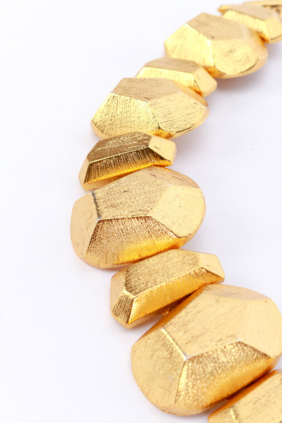 Kenneth Jay Lane Golden Nugget Bracelet detail @recess la