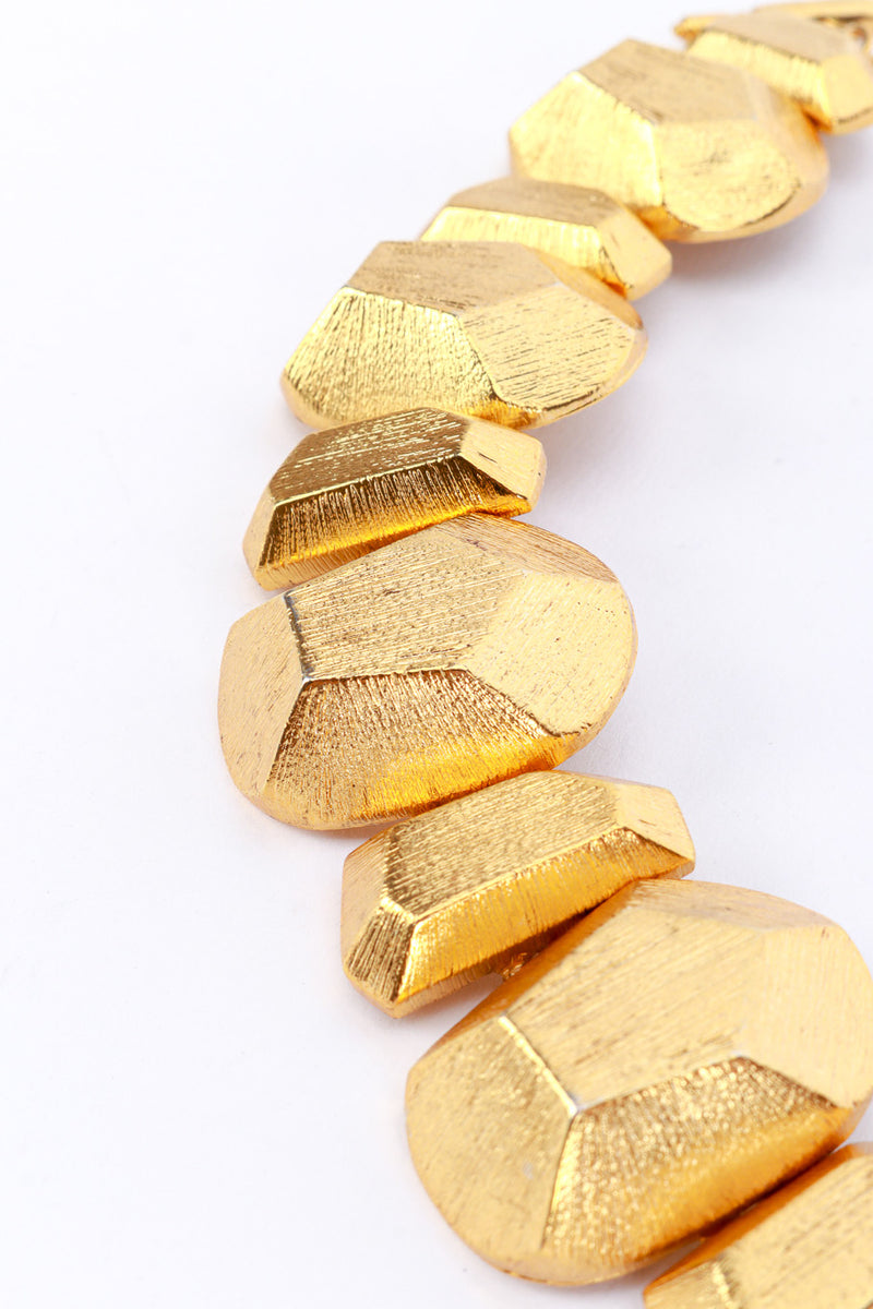 Kenneth Jay Lane Golden Nugget Bracelet detail @recess la