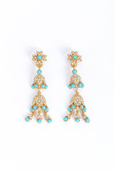 Kenneth Jay Lane Bejeweled Bellflower Drop Earrings @RECESS LA