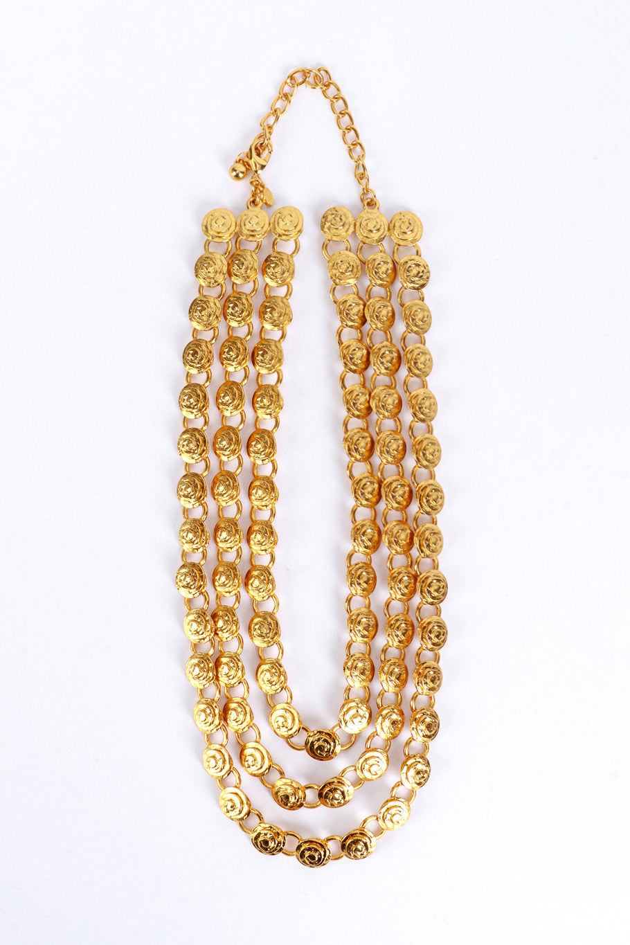 Kenneth Jay Lane Triple Strand Coil Link Necklace @RECESS LA