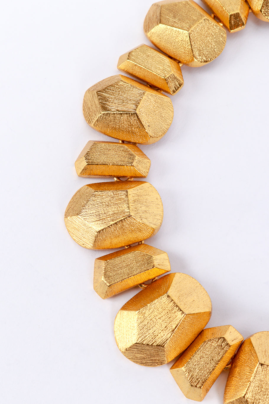 Kenneth Jay Lane Golden Nugget Necklace detail @recess la