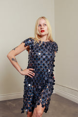 Paco Rabanne Disc Chain Mini Dress on model @recess la