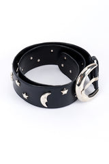 Vintage Escada Moon & Star Studded Belt side rolled up @recess la