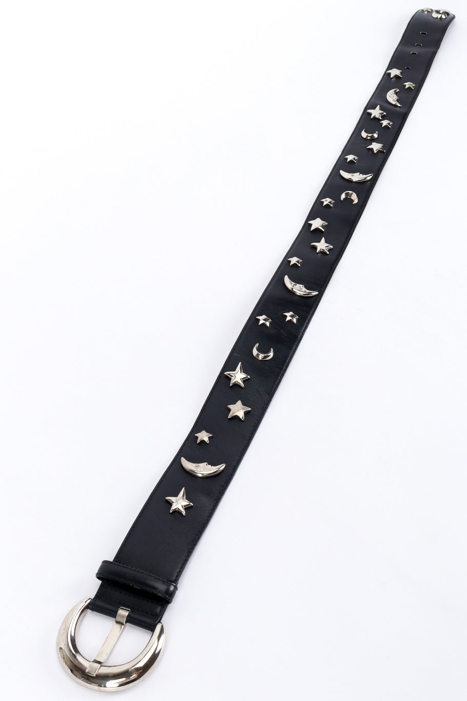 Vintage Escada Moon & Star Studded Belt front extended @recess la
