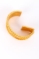 Matte Sculpted Cuff Bracelet by Escada from above @recessla