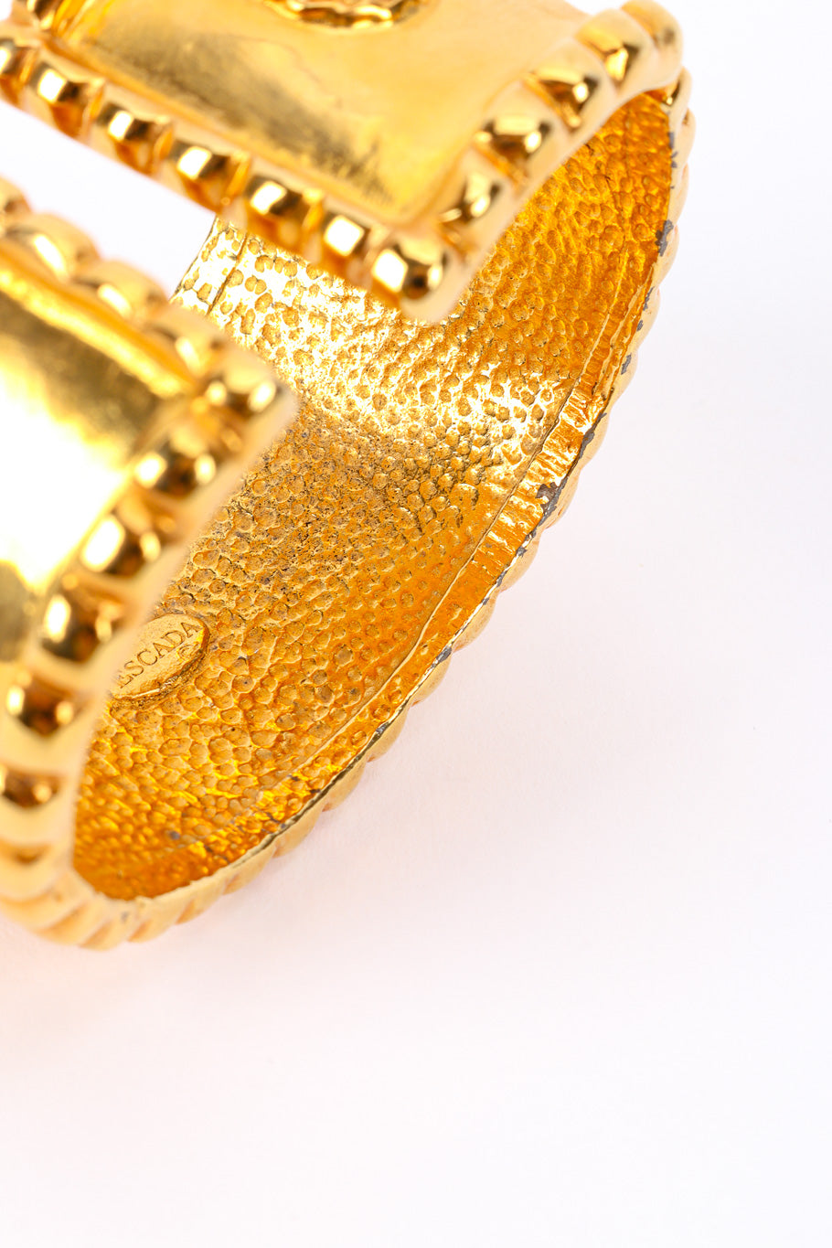 Shiny Sculpted Cuff Bracelet edge scuffing @recessla