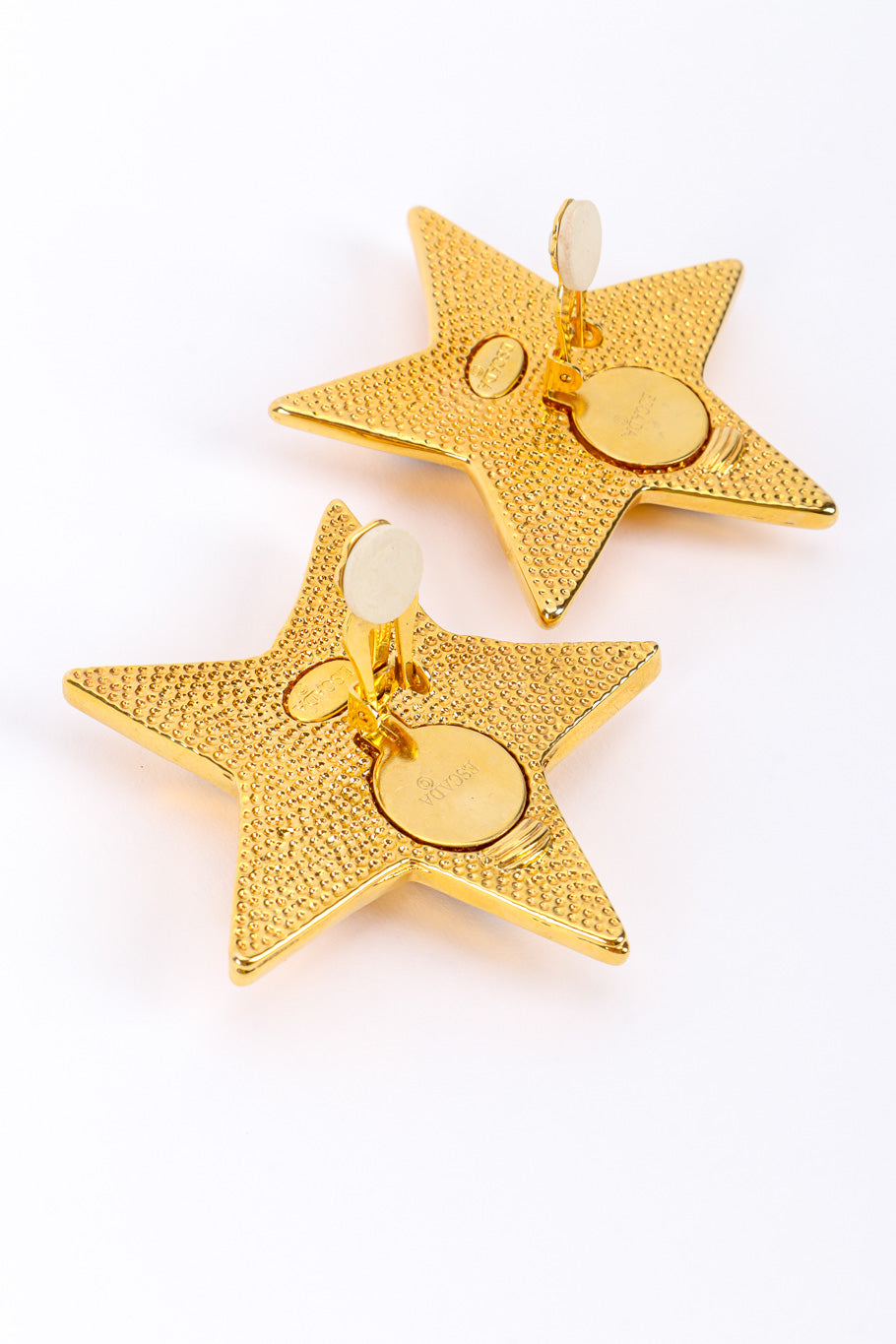 Vintage Escada Enamel Star Plate Earrings II posts unhinged @recessla