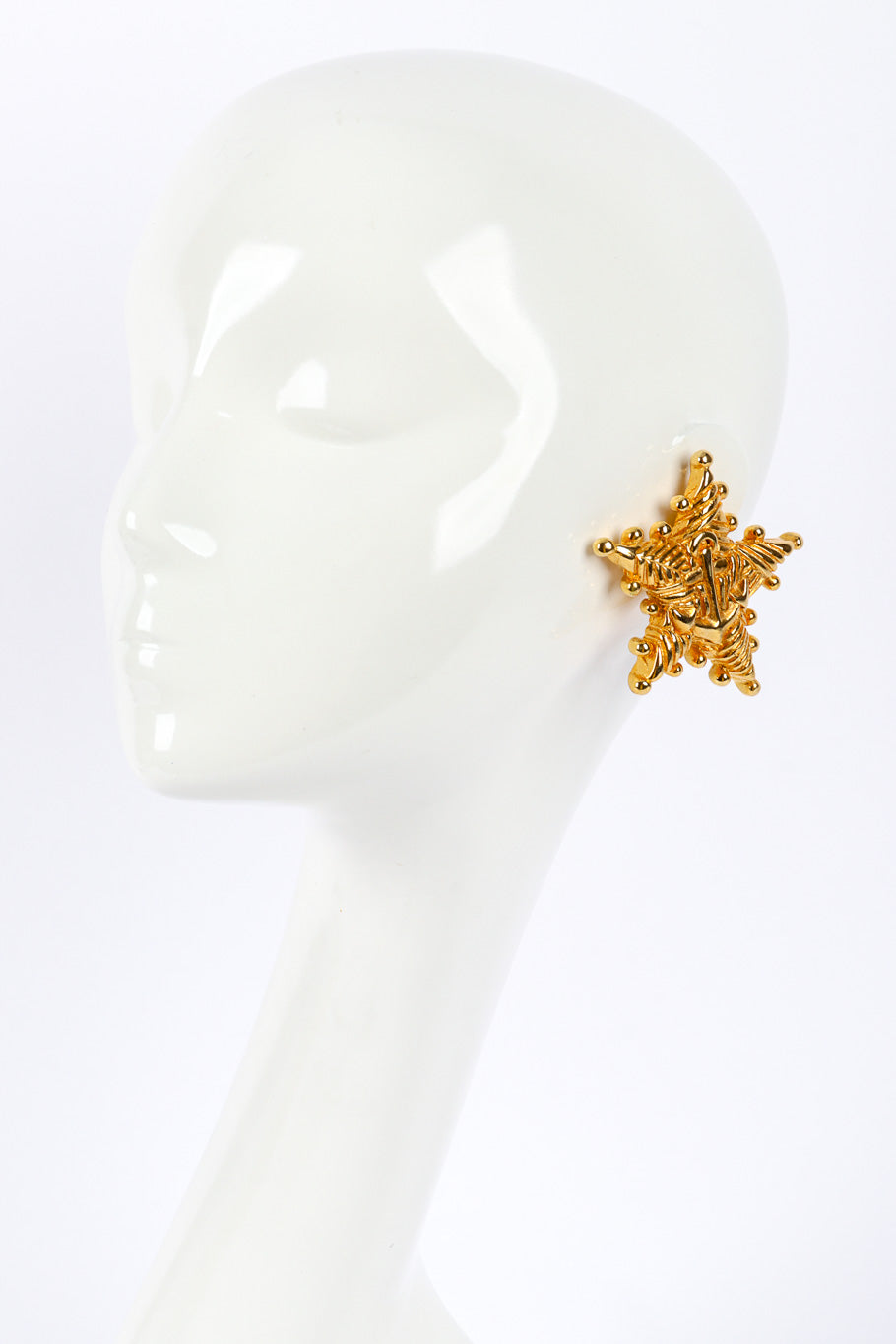 Vintage Escada Anchor Superstar Earrings II on mannequin @recessla