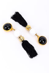 Tassel Ball Drop Earrings II by Escada diagonal flat @recessla