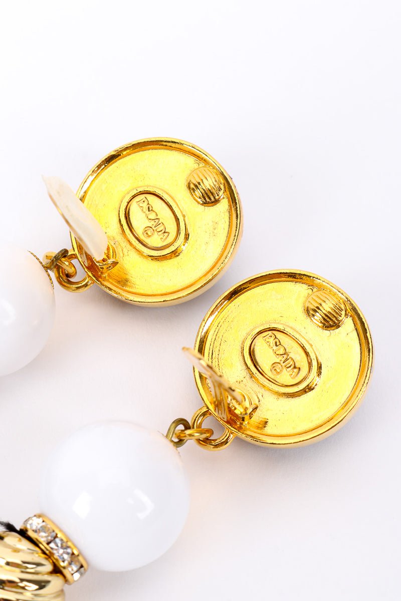 Tassel Ball Drop Earrings II by Escada cartouches @recessla