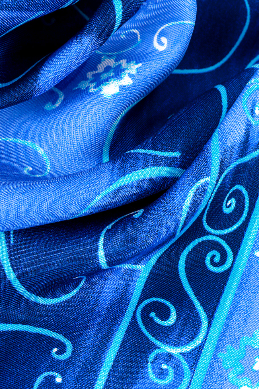 Watercolor Swirl Blouse by Escada fabric close @recessla
