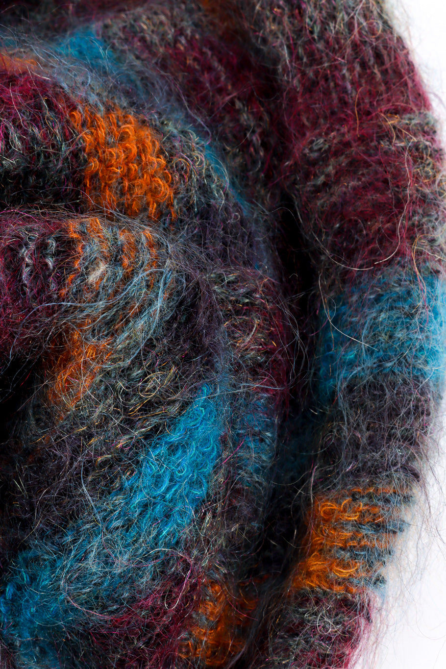 Oversized Mohair Cardigan by Escada fabric close @recessla