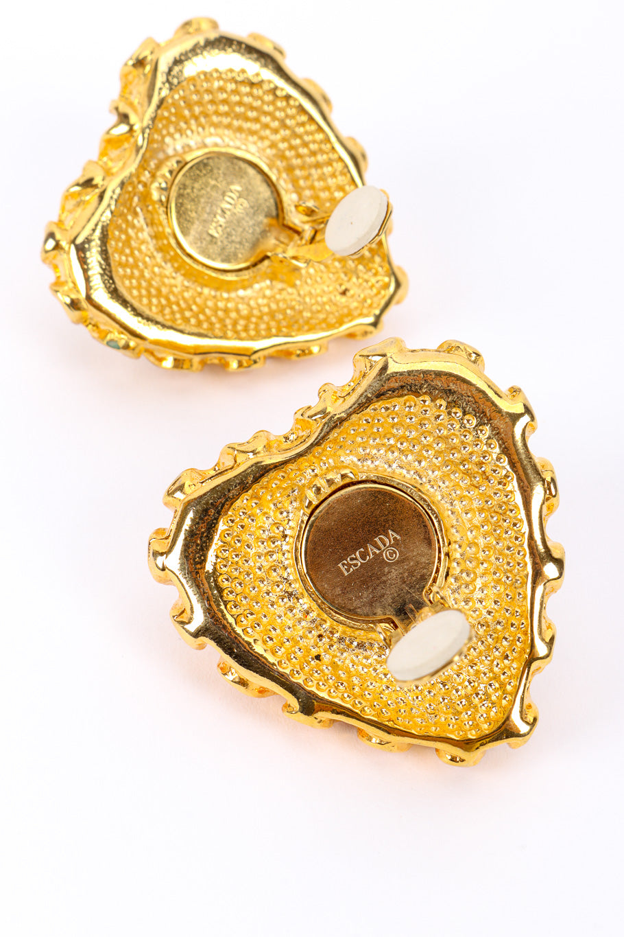 Vintage Escada Crystal Heart Earrings posts unhinged @recessla