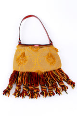 Etro Brocade Chenille Fringe Bag front @recess la