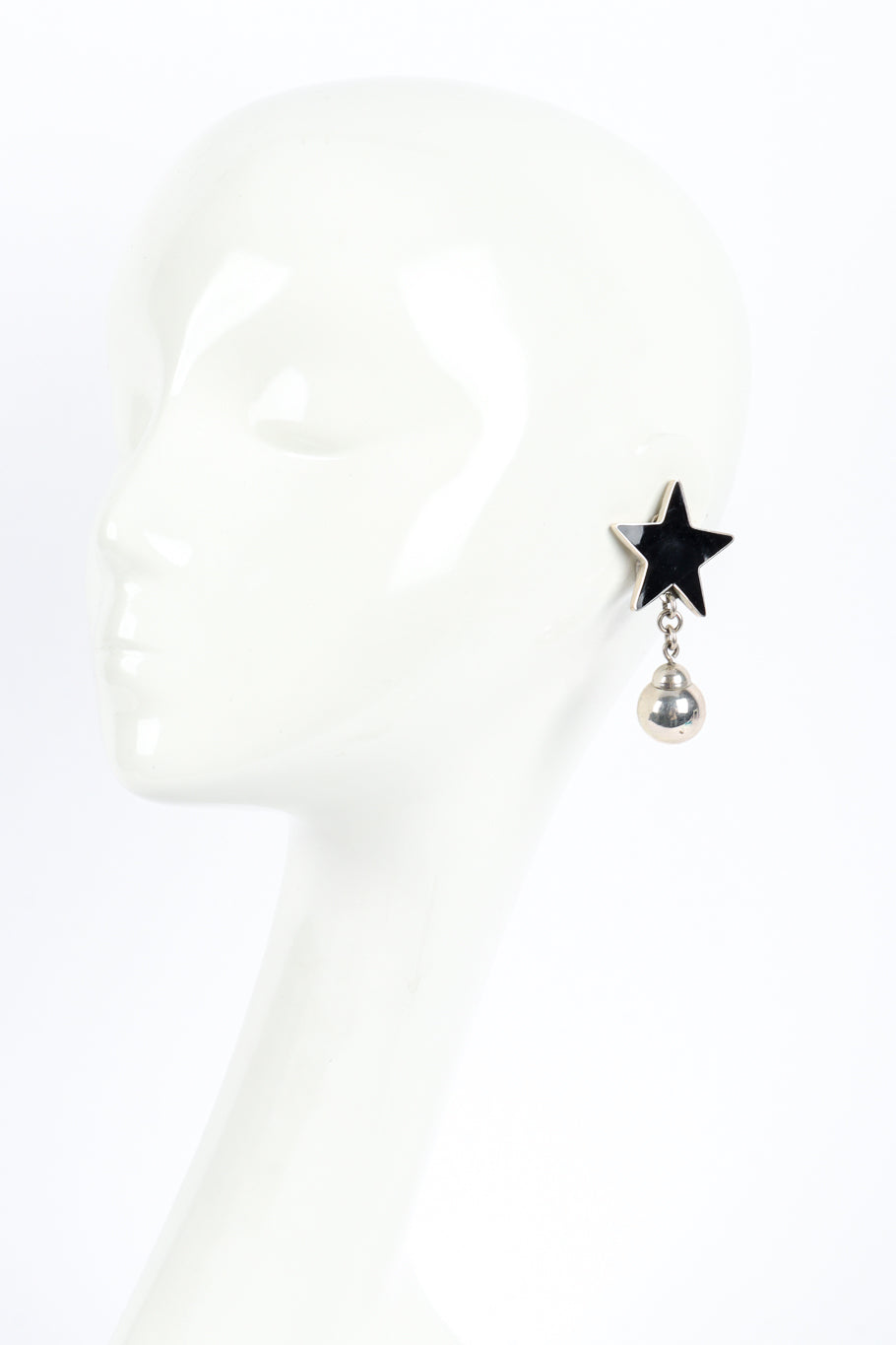 Sterling Star Bauble Earrings