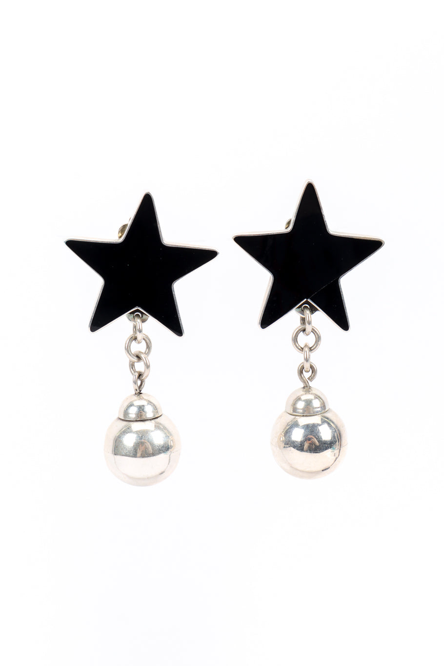 Sterling Star Bauble Earrings