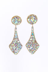 Vintage Aurora Crystal Chandelier Drop Earrings front @recess la