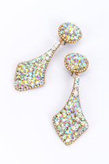 Vintage Aurora Crystal Chandelier Drop Earrings front detail @recess la