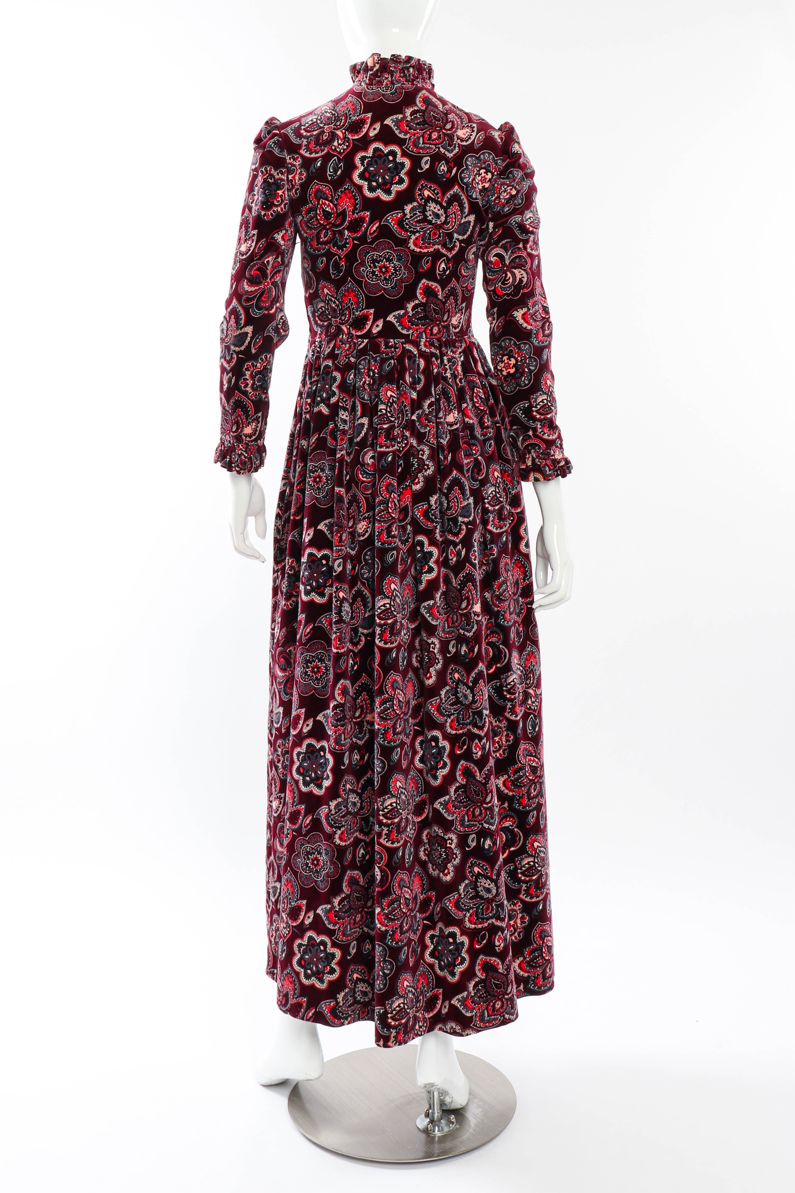 Vintage Emilio Pucci Velvet Mandala Dress back on mannequin @recessla