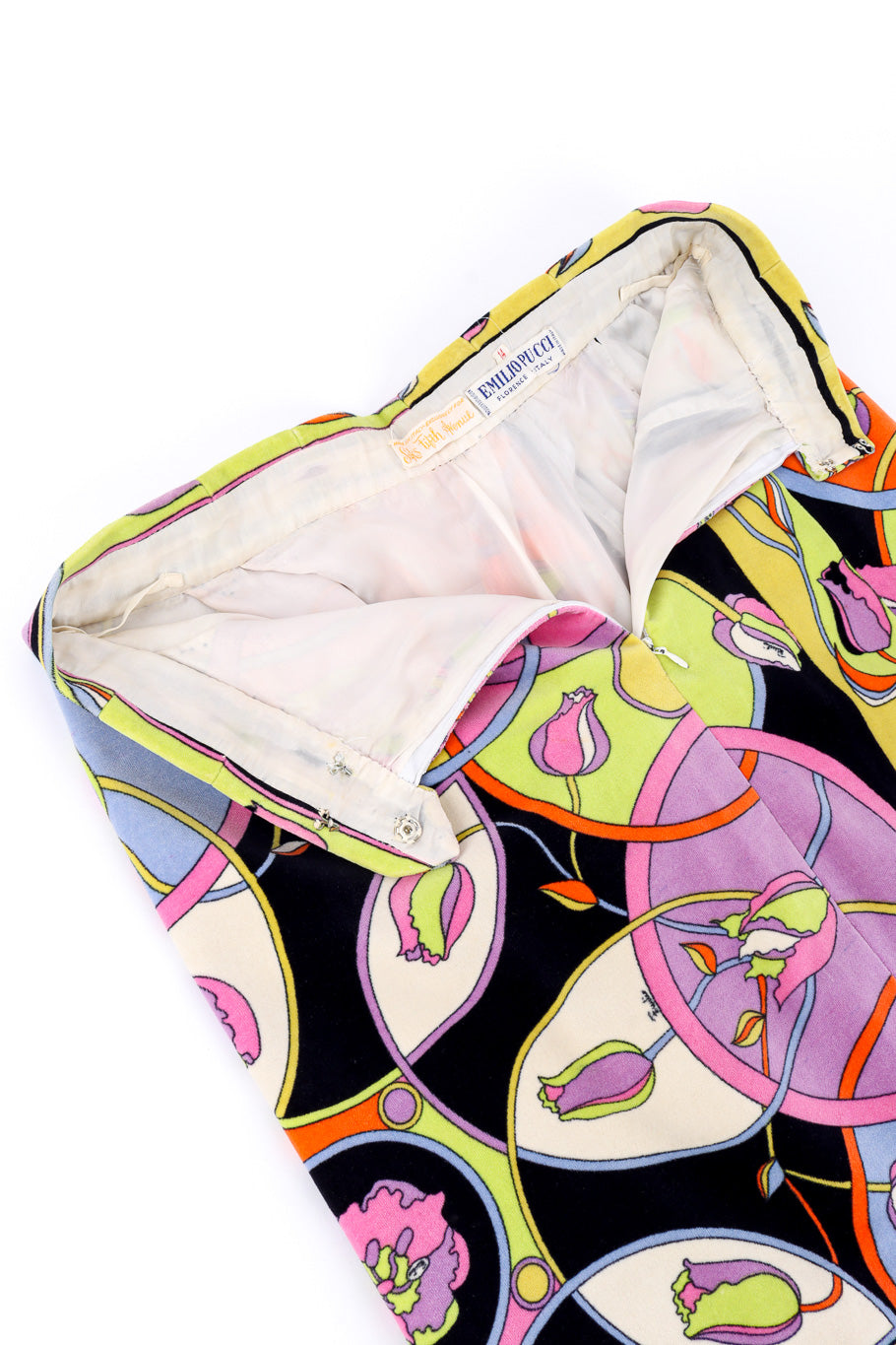 Velvet skirt by Emilio Pucci unzipped lining @recessla