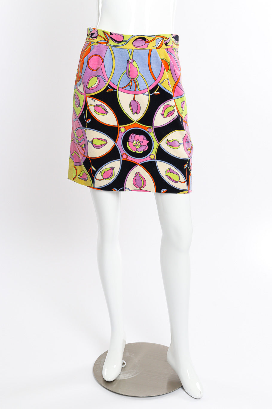 Velvet Tulip Skirt by Pucci on mannequin front @recessla