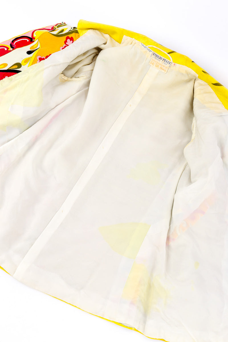 Mod floral pantsuit by Emilio Pucci jacket  lining @recessla