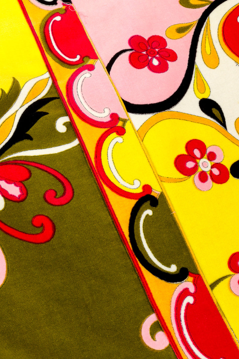 Mod floral pantsuit by Emilio Pucci print close @recessla