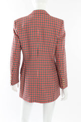 Vintage Escada Longline Checker Blazer back on mannequin @recessla