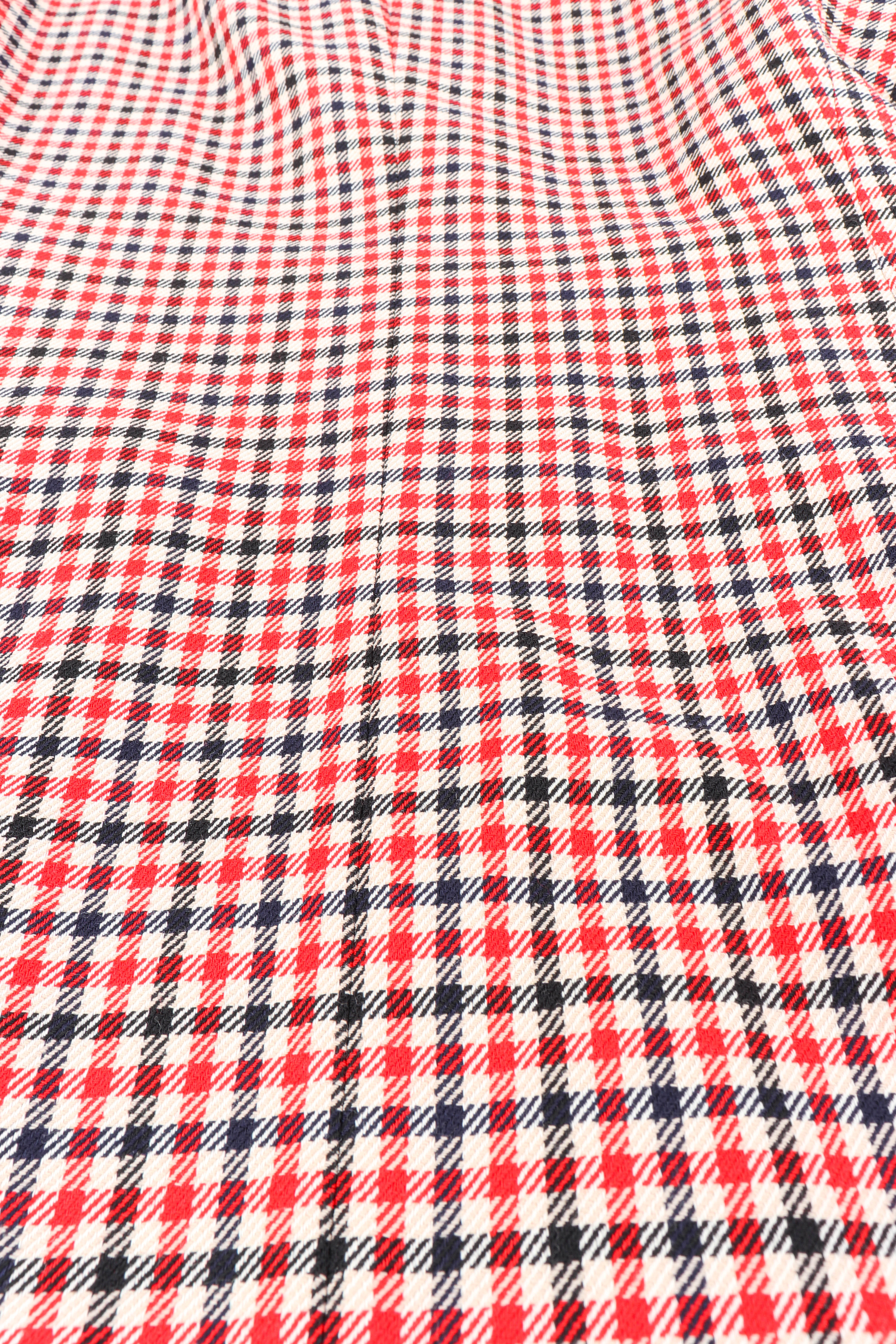 Vintage Escada Longline Checker Blazer fabric closeup @recessla