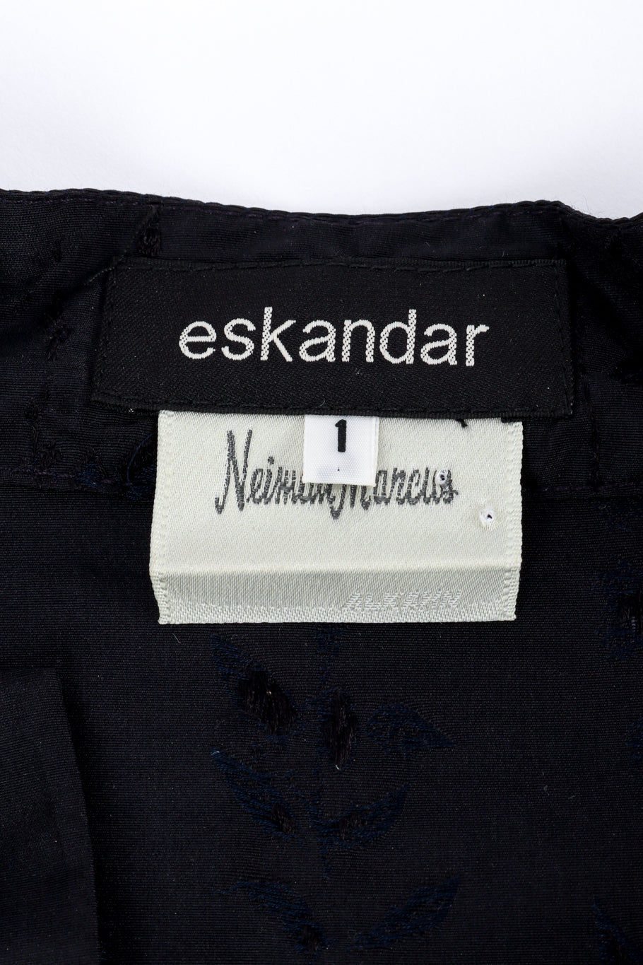 Eskandar Floral Jacquard Tent Dress label @RECESS LA