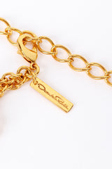 Vintage Oscar de la Renta Roman Coin Link Belt II signature and clasp @recess la