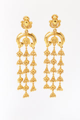 Vintage Oscar de la Renta Byzantine Shoulder Duster Earrings front @recess la