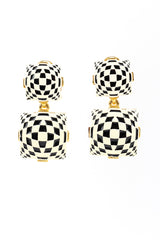 Vintage Kenneth Jay Lane Op Art Drop Earrings @RECESS LA