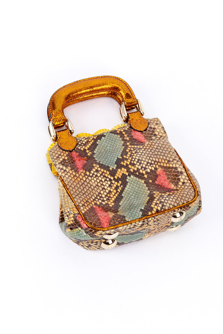 fendi by the way satchel patchwork python small at... Vintage Fendi Multicolored Python Mini Bag – Recess