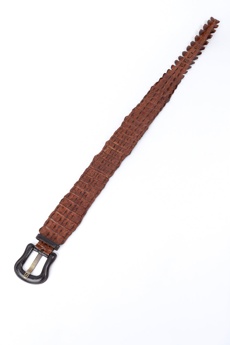 Fendi Wide Crocodile Belt – Recess