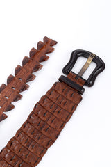 Fendi Wide Crocodile Belt ends @RECESS LA