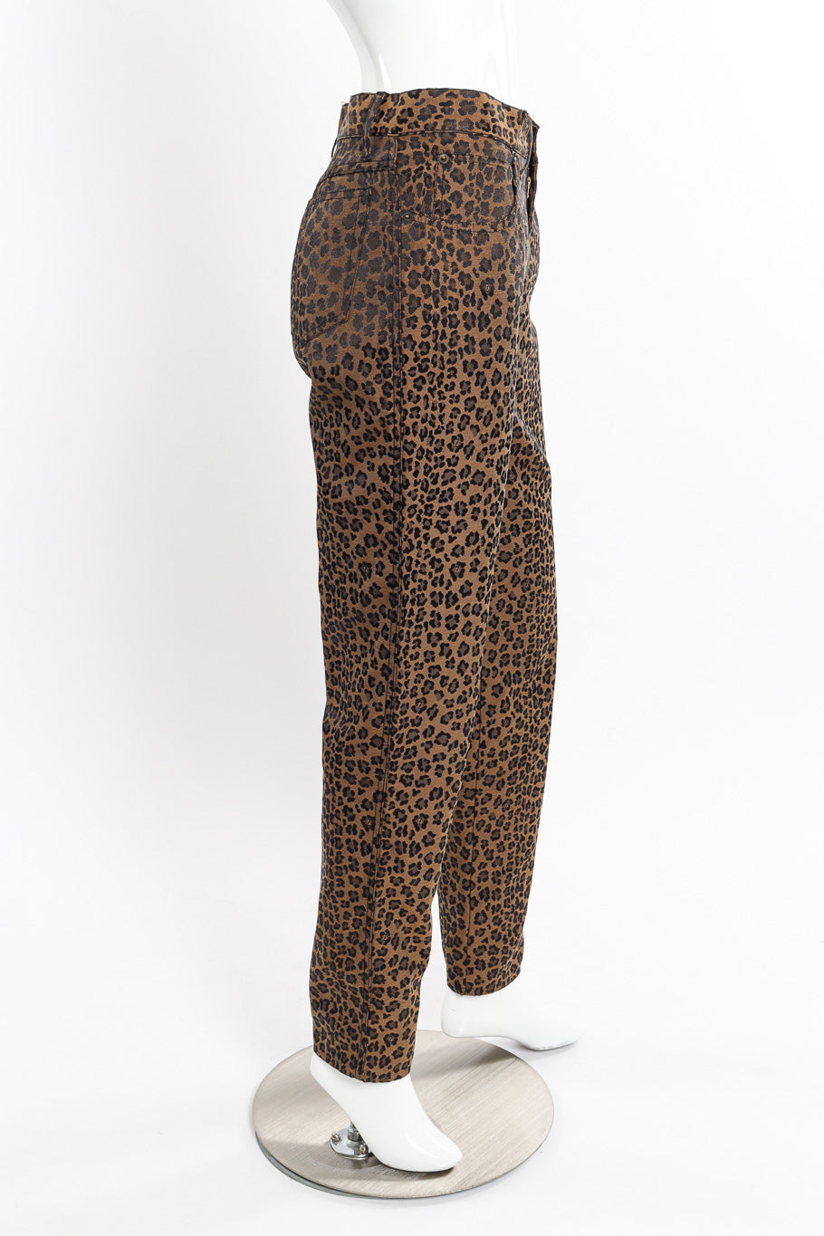 Twill Leopard Jean by Fendi on mannequin side @recessla