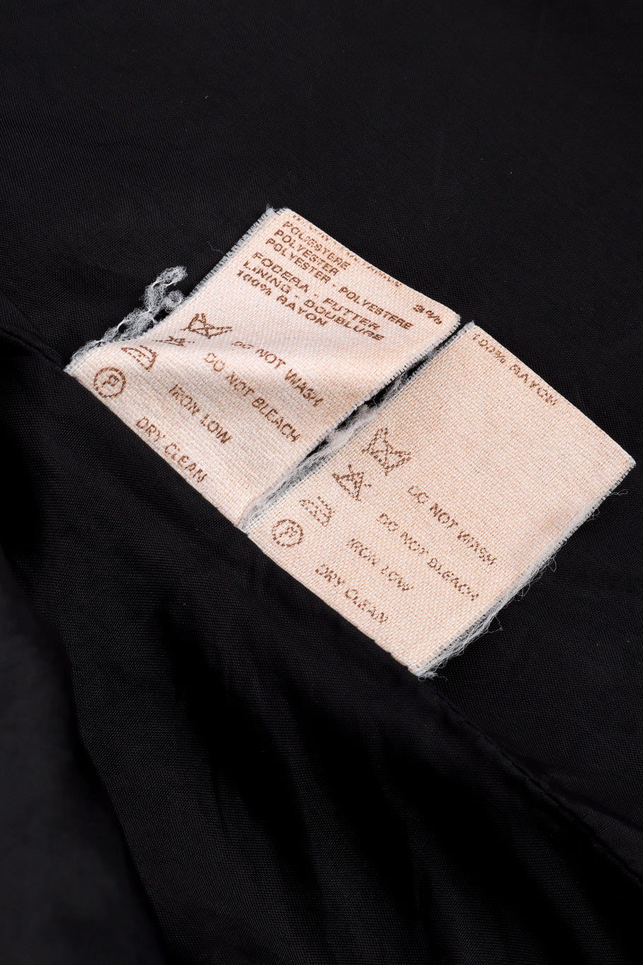Vintage Gianfranco Ferre Woven Jacquard and Velvet Jacket content labels @recessla