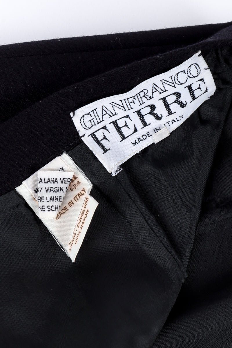 Vintage Gianfranco Ferre Fringe Cuff Blazer and Skirt Set skirt signature label @recessla
